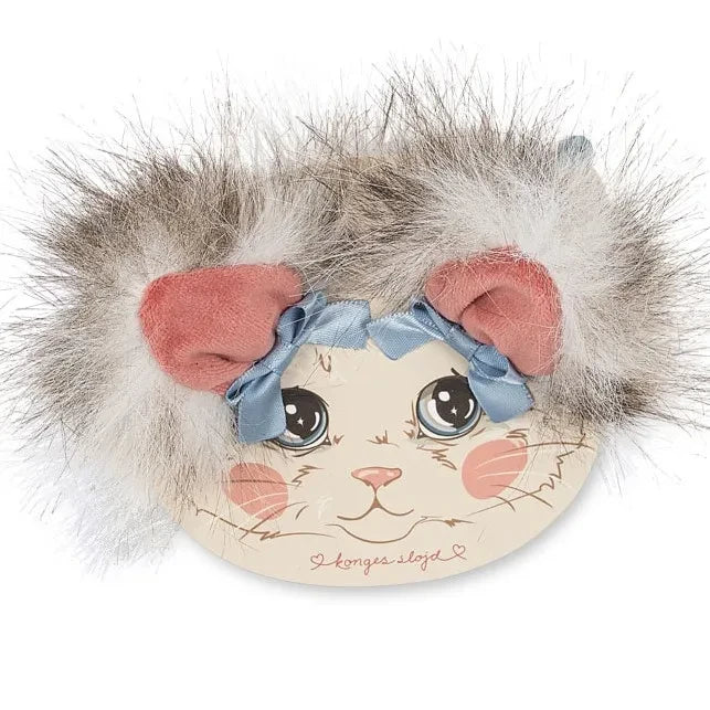 Konges Sløjd - Set of 2 Fur Hair Clips | Gray