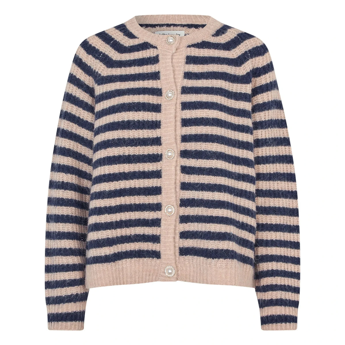Lollys Laundry - Nova Striped Cardigan | Dark Blue