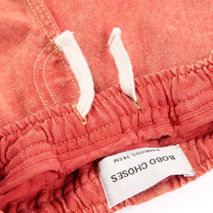 Bobo Choses - Washed Organic Cotton Denim Jeans | Red