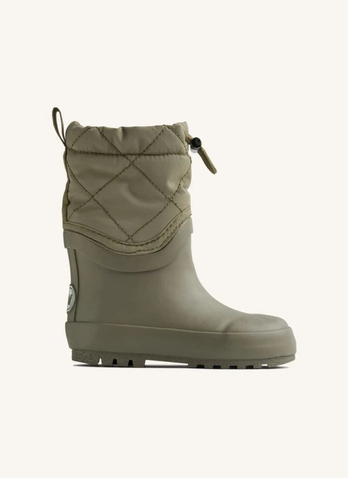 Wheat - Thermo Drizzle Rain Boots | Olive Green