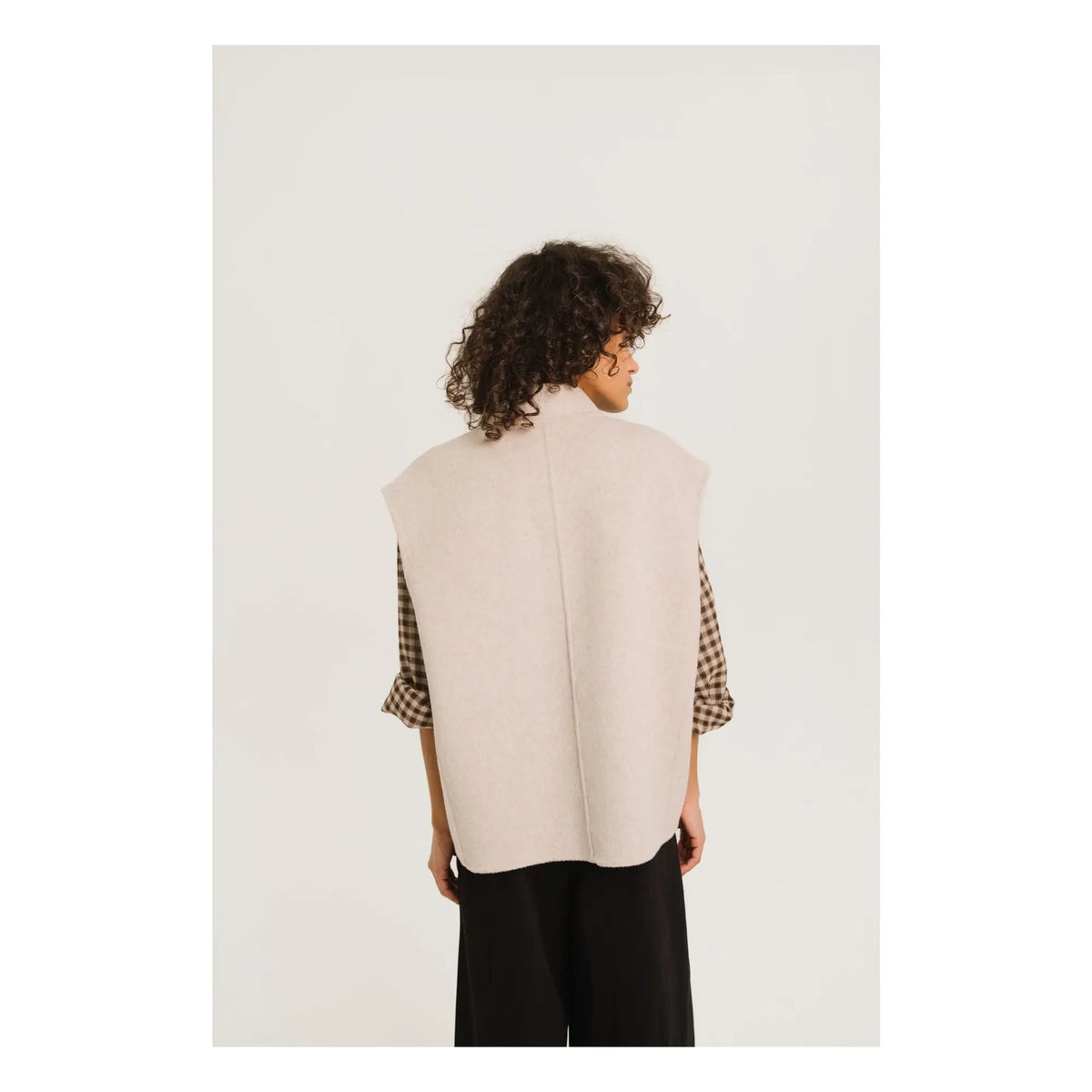 Sacrécoeur - Mireia Double-Sided Wool Cardigan | Cream