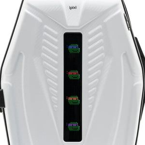iPixi - Galaxy Voyager LED Screen Smart White Suitcase