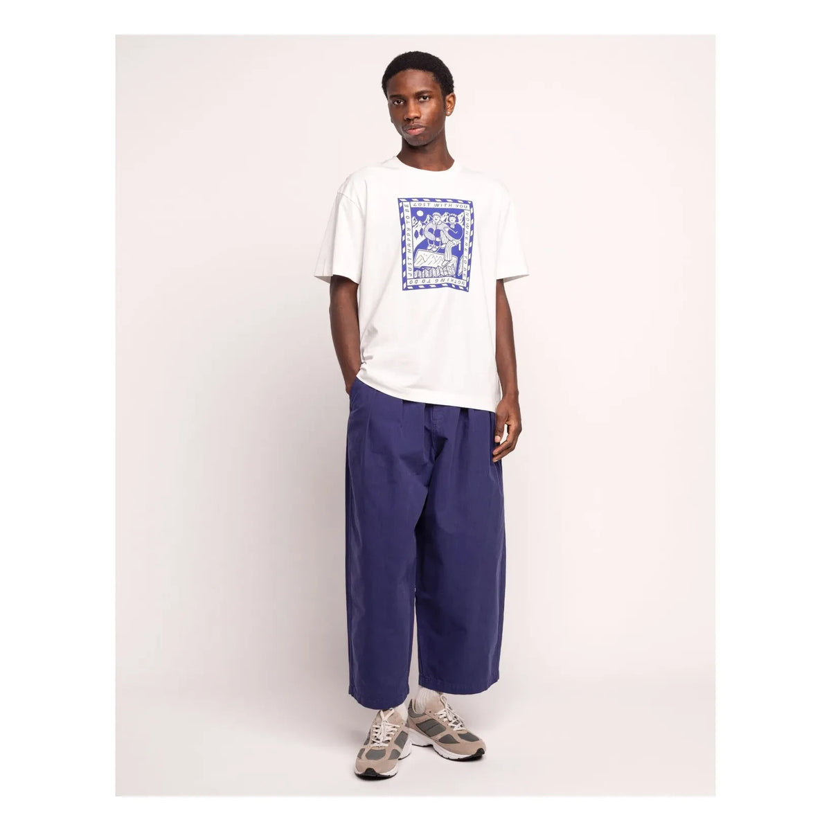 Olow - "Lost With You" Cotton T-Shirt | Warm White