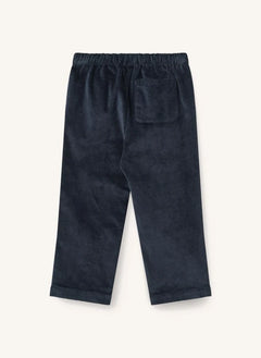 Copenhagen Colors - Organic Cotton Ribbed Corduroy Drawstring Pants | Navy