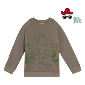 Stella McCartney Kids - Stylish Cactus-Look Sweatshirt | Khaki