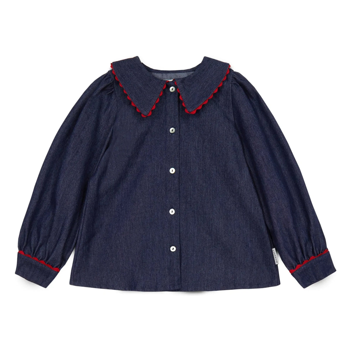 Mipounet - Jean Claudine Collared Cecilia Blouse | Dark Blue