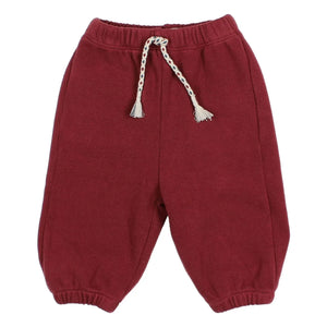 Búho - Burgundy Jogger with Corduroy