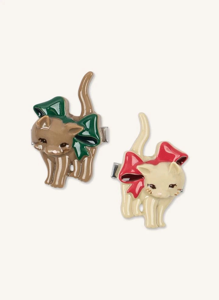 Konges Sløjd - Set of 2 Cat Hair Clips | Beige