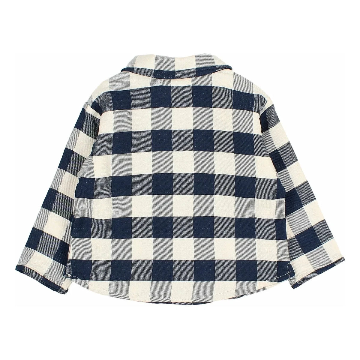 Búho - Baby Checkered Shirt | Navy