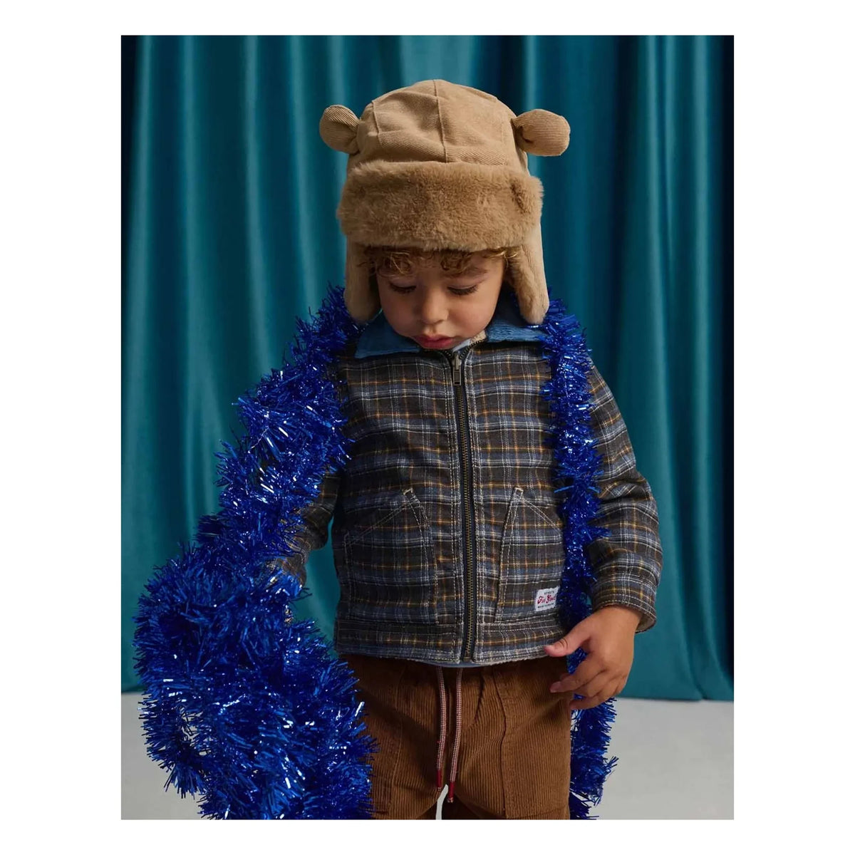 Gingersnaps - Anthony Carreaux Reversible Baby Jacket | Blue