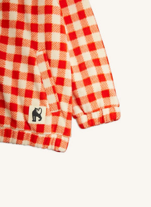Mini Rodini - Gingham sweatshirt | Red