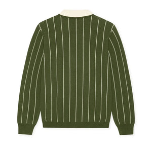 Les Deux - Les Deux Striped Signature Polo Shirt | Khaki