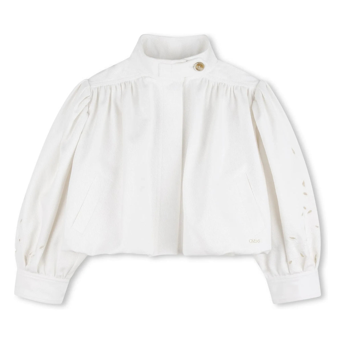 Chloé - Organic Cotton Embroidered Jacket | White