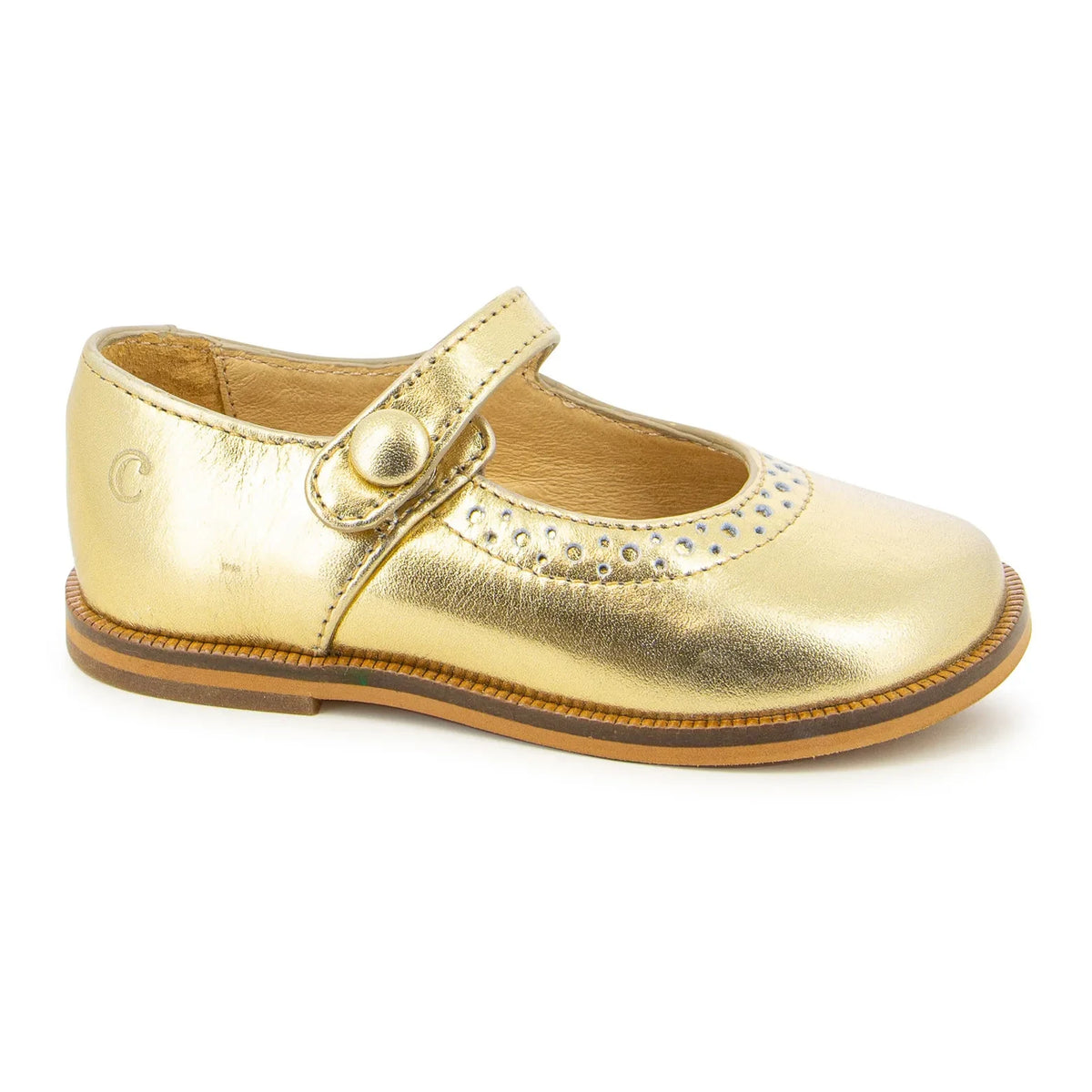 Clotaire - Tetel Perfo Ballerinas | Gold