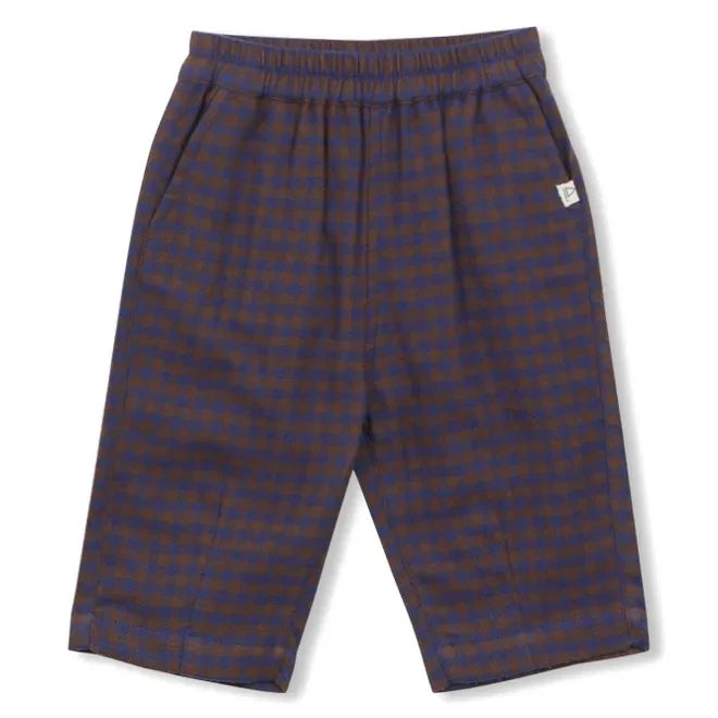 Arsène et Les Pipelettes - Organic Cotton Vichy Pants | Brown