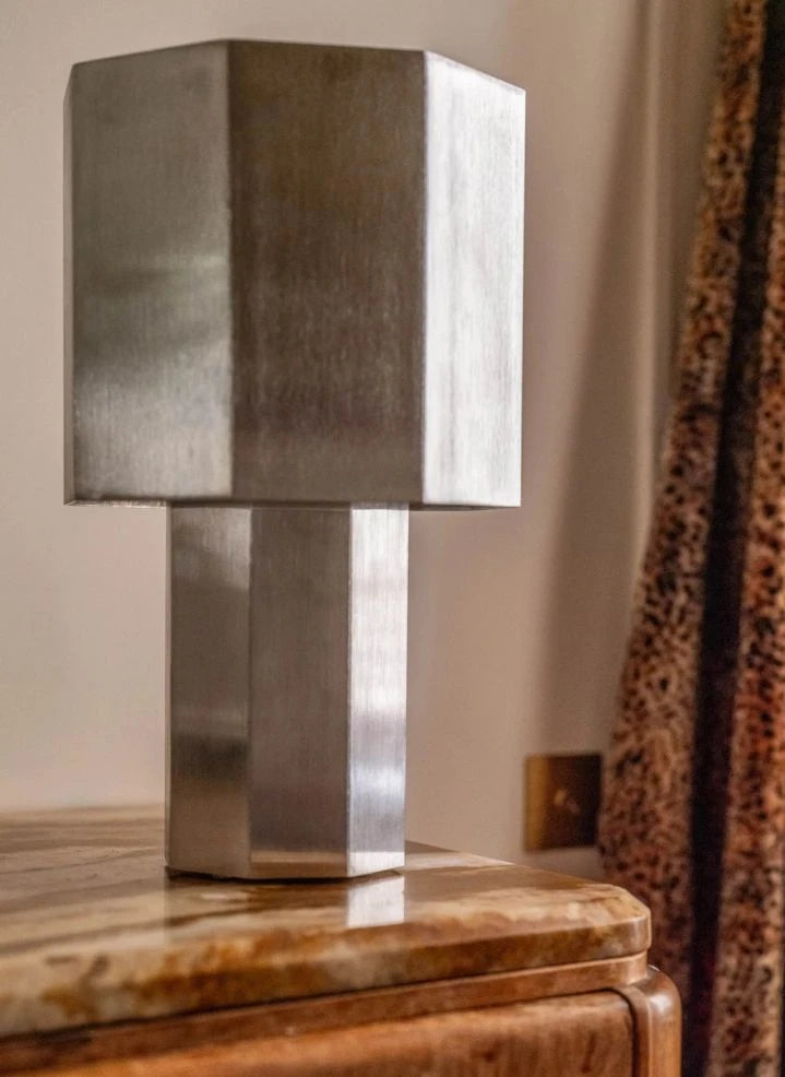 The Socialite Family - Pompon Table Lamp | Silver