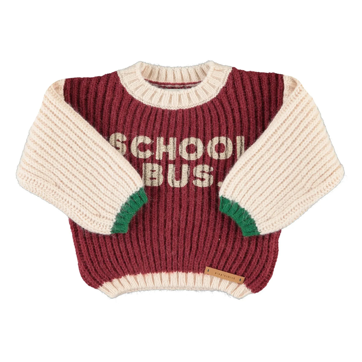 Piupiuchick - Sweater School Bag | Burgundy