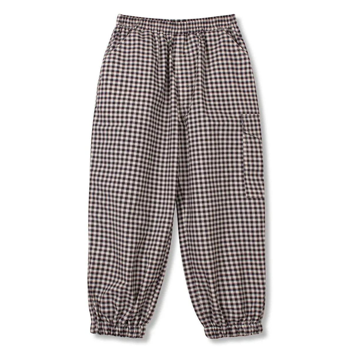 Wynken - Gingham Pants | Black