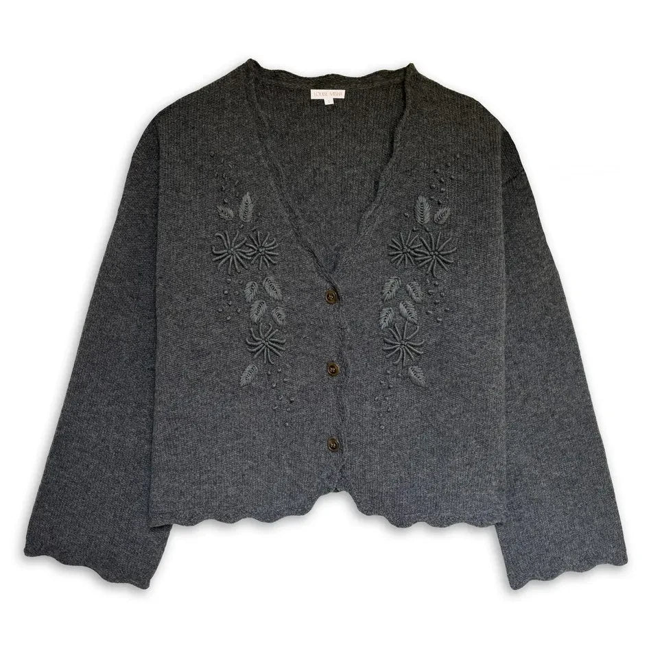 Louise Misha - Iochka Wool Cardigan | Gray