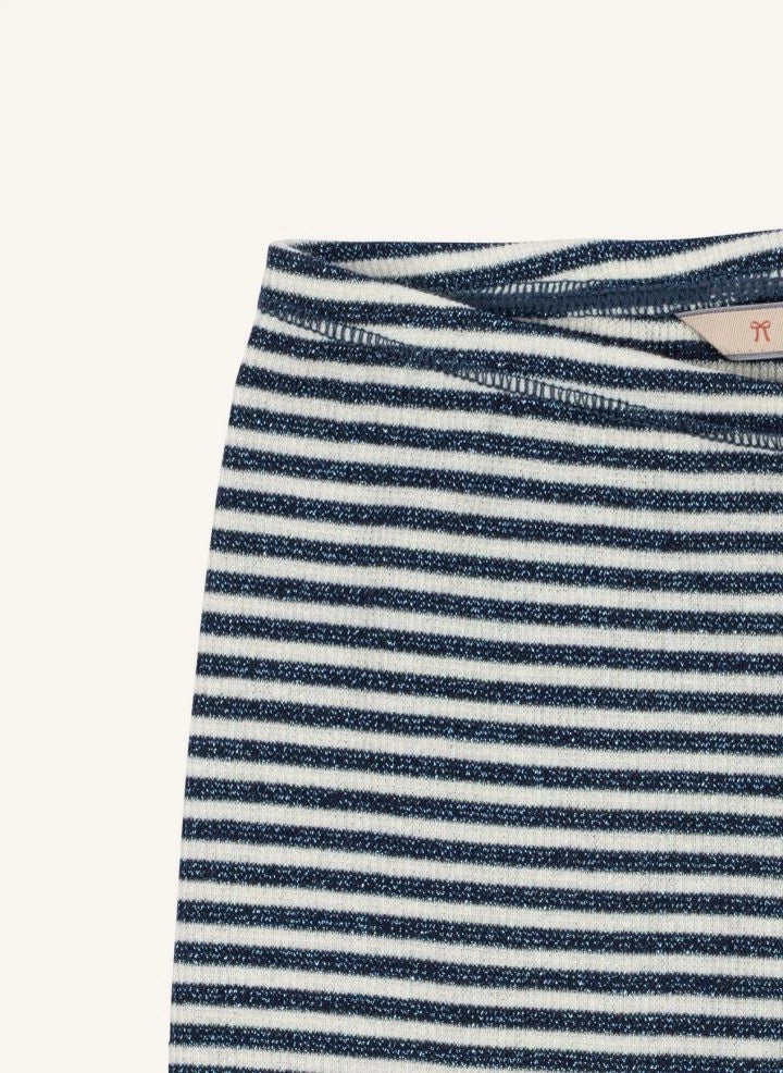 Konges Sløjd - Roli Shiny Striped Tights | Blue