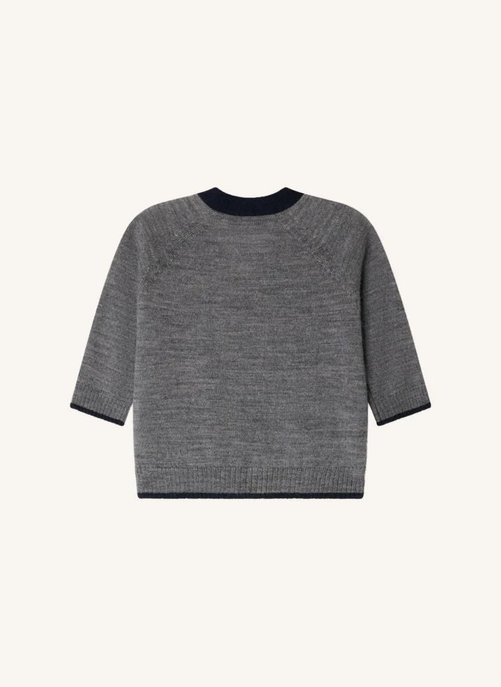 Bonpoint - Teotim Wool Cardigan | Grey