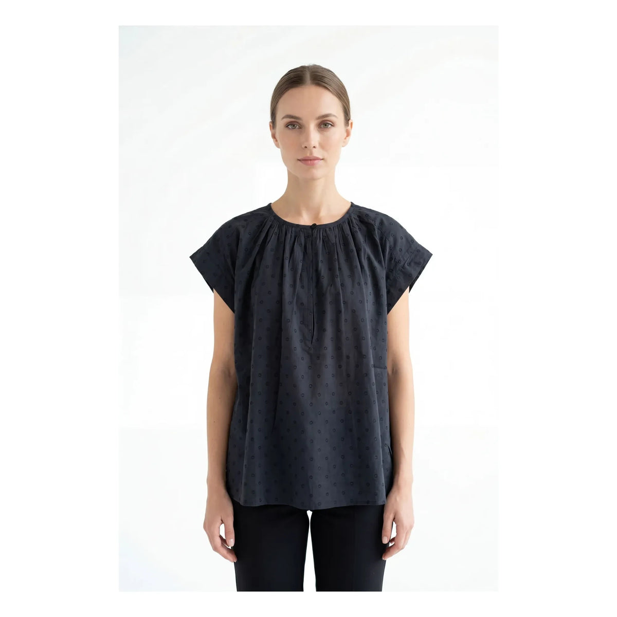 BELLEPIECE - Sistelo Cotton blouse | Gray