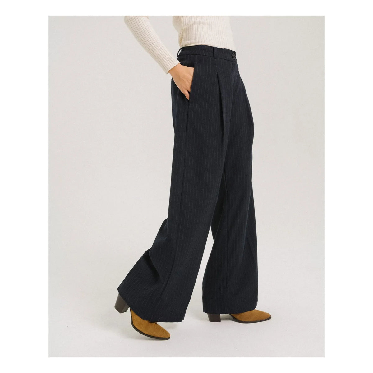 Tinsels - Eustache Striped Pants | Navy