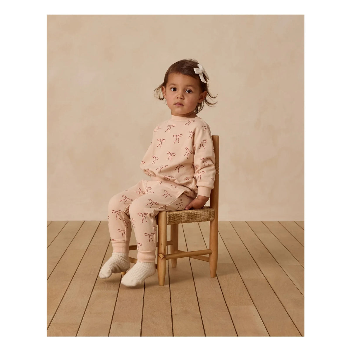 Quincy Mae - Organic Cotton Knotted Jogger | Coral