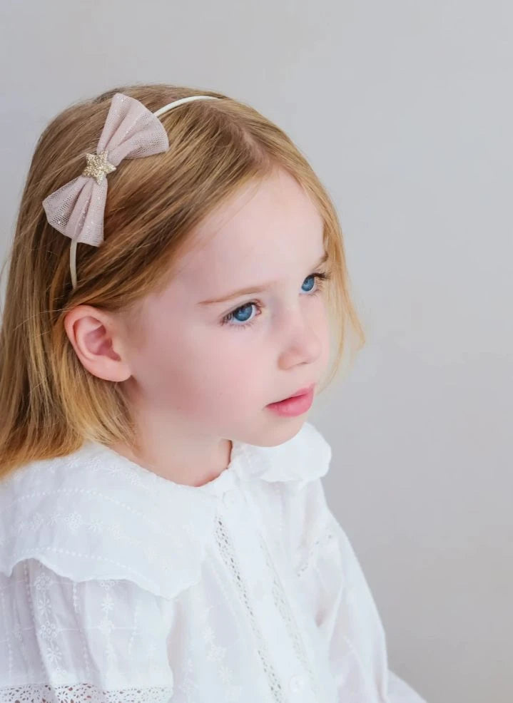 Mimi & Lula - Tulle bow headband | Cream