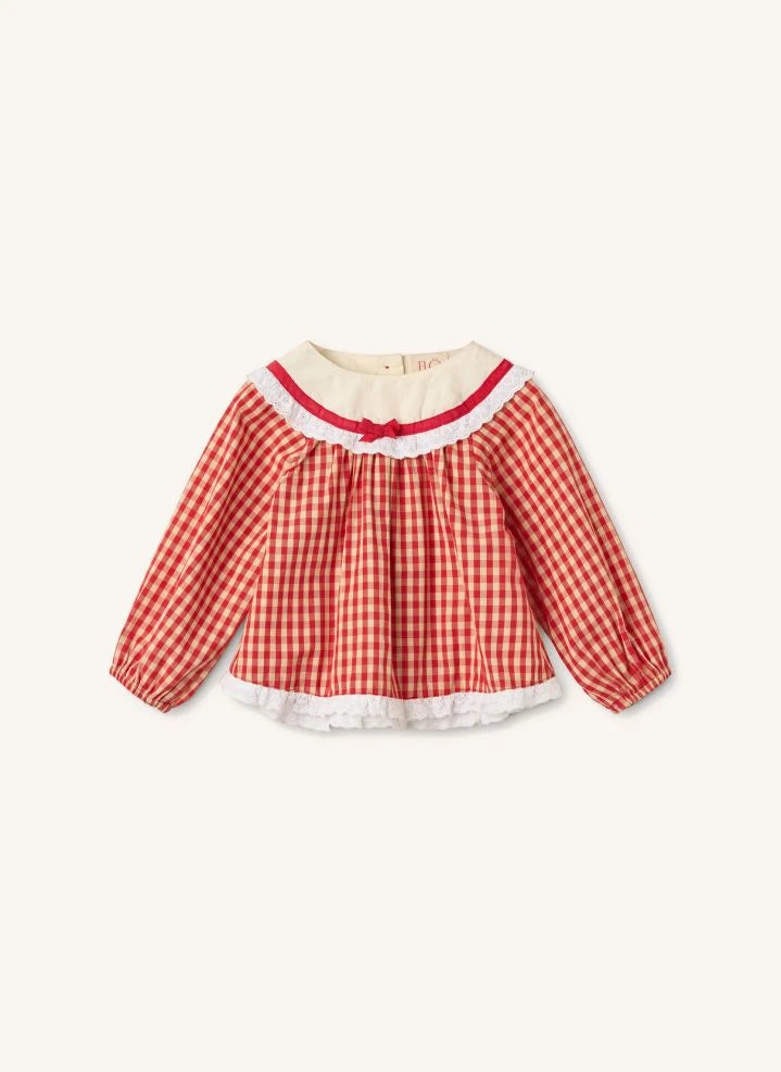 Flöss - Lucia Vichy Blouse | Red