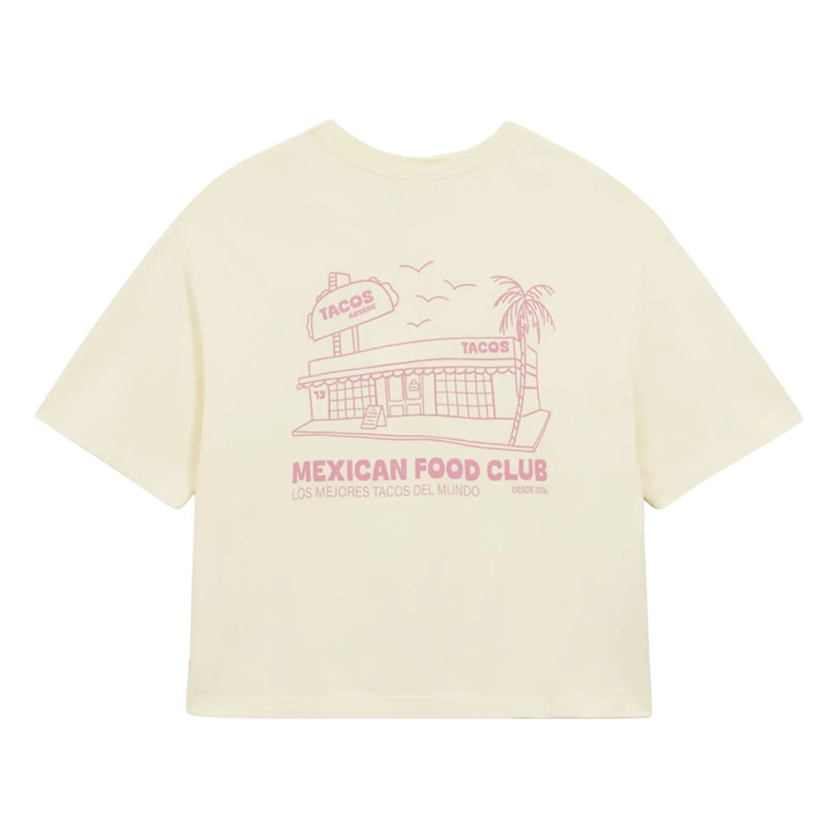 a.p - Mexican Cuisine Organic Cotton T-Shirt | Ivory