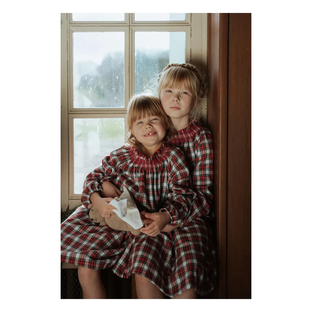 Risu Risu - Liza Checkered Organic Cotton Nightgown | Red