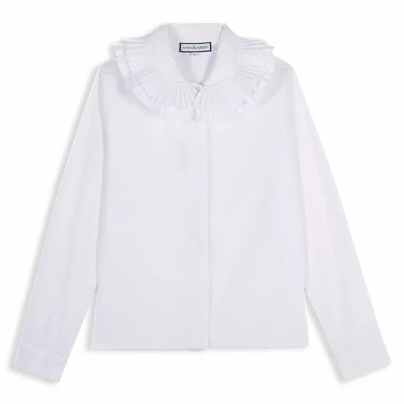 Maria de la Orden - Belleville Cotton Blouse | White