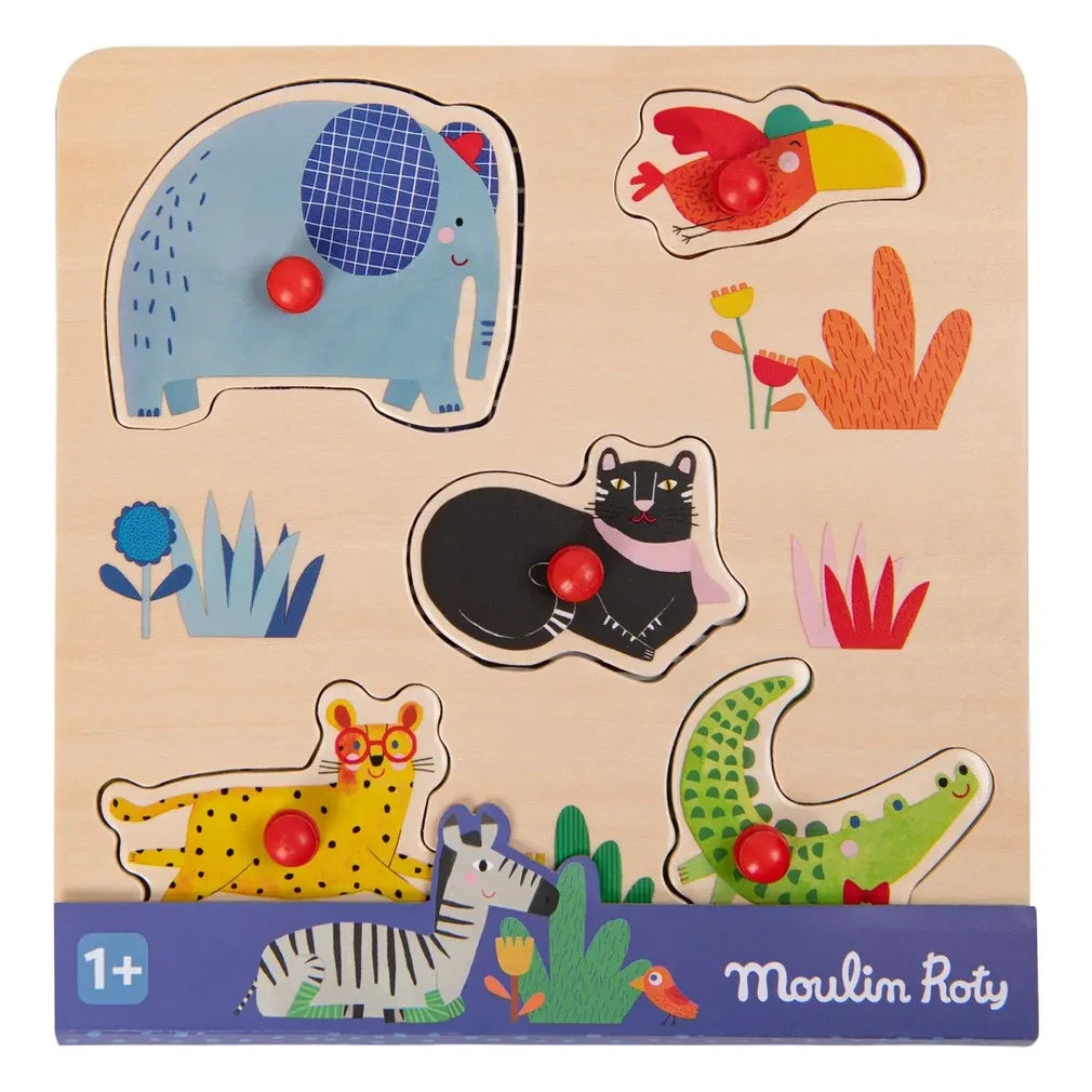 Moulin Roty - Animal Stacking Puzzle - Les Toupitis