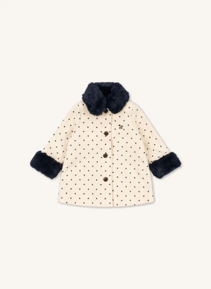 Konges Sløjd - Porsia Pois Wool Coat | Ecru