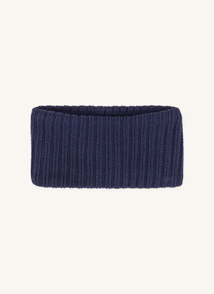 Petit Bateau - Organic Cotton Lined Baby Neck Warmer | Navy