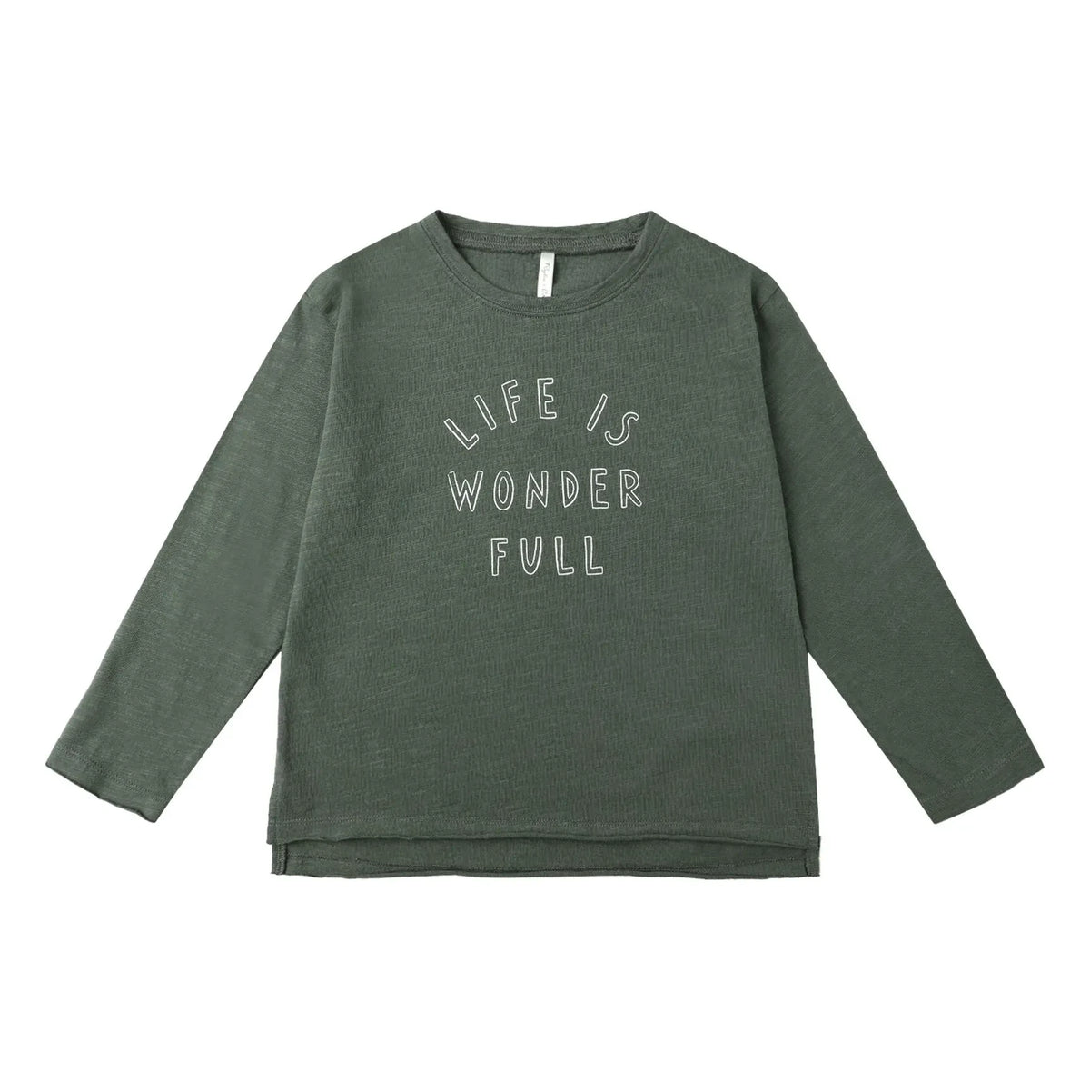 Rylee + Cru - Raw Edge T-Shirt | Verdigris