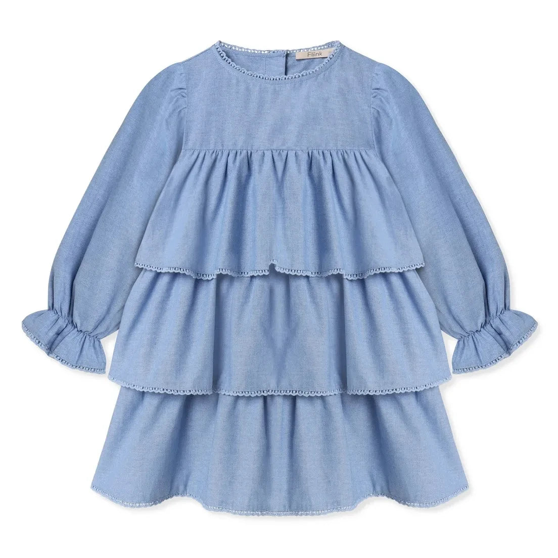 Fliink - Connie Ruffled Dress | Blue
