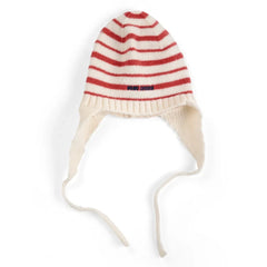 Bobo Choses - Recycled Fiber Striped Beanie | Ecru