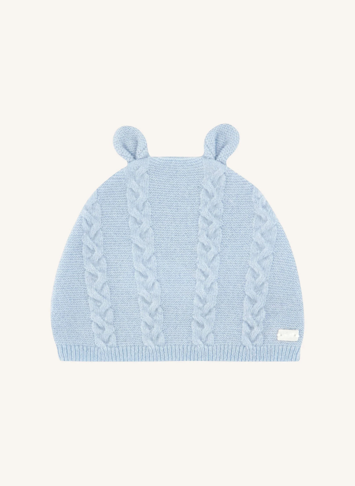 Tartine et Chocolat - Wool Beanie with Folded Ears | Light Blue
