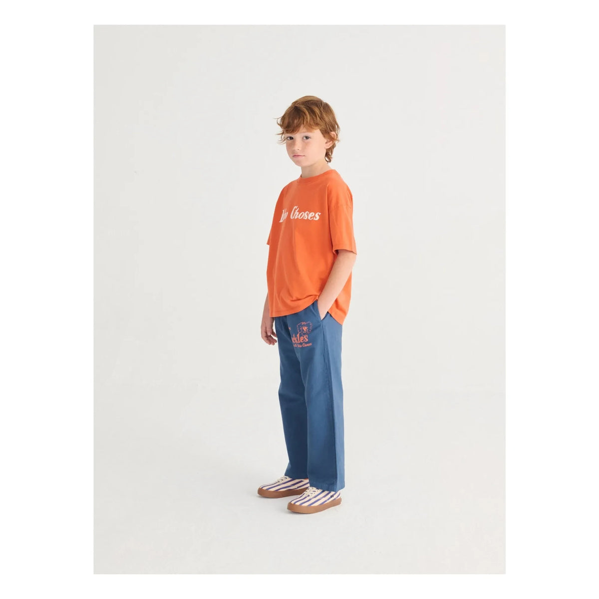 Bobo Choses - The Dog Pickles Organic Cotton Pants | Navy Blue