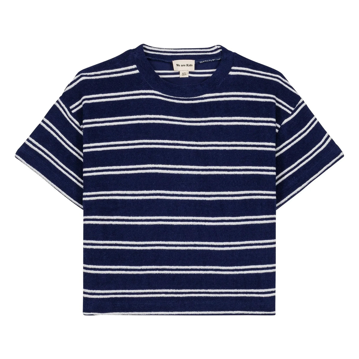 We Are Kids - Jordan Striped Organic Cotton T-Shirt | Navy Blue