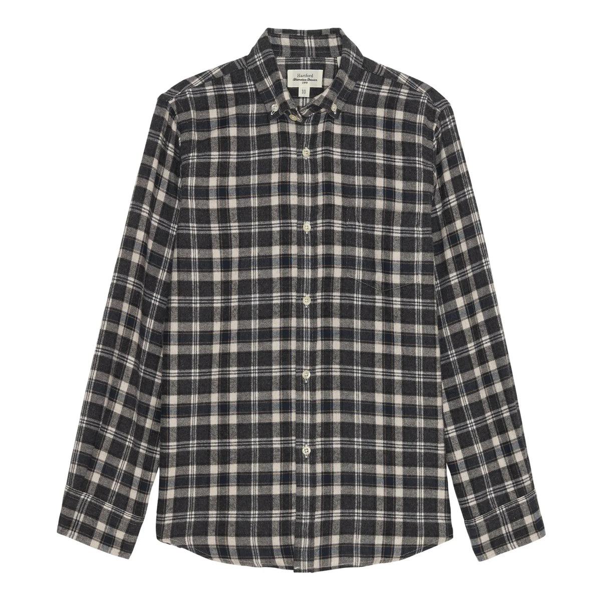 Hartford - Pitt Flannel Check Shirt | Carbon