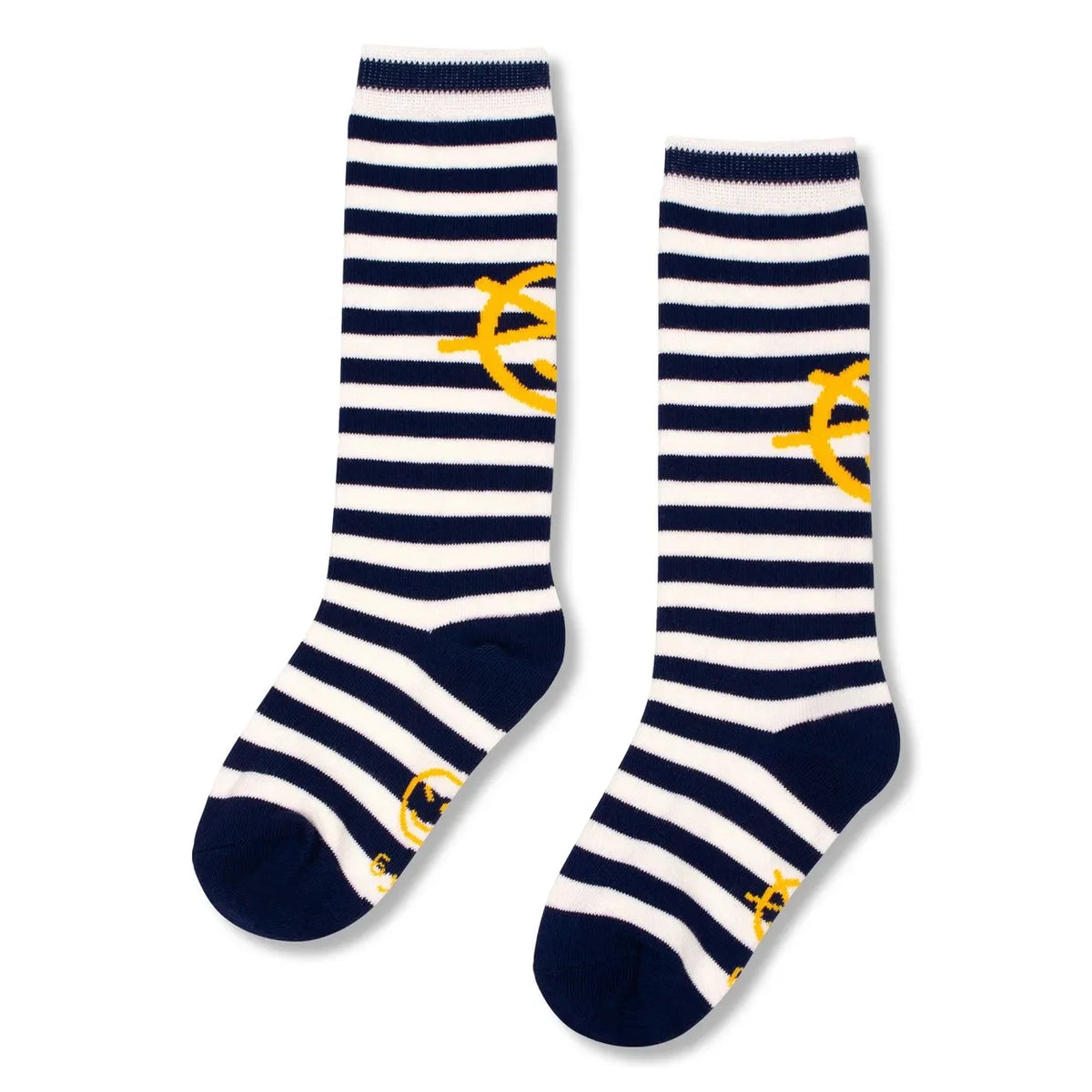 Wynken - Striped Socks | Navy