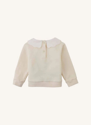 Gingersnaps - Hermina-neck Sweatshirt | Ecru