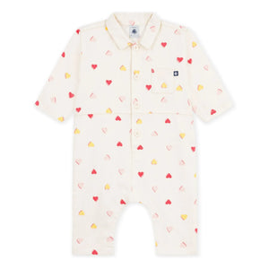 Petit Bateau - Combination Hearts | Ecru