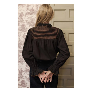 Maria de la Orden - Blossom Cotton Blouse | Black