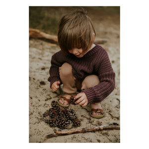Yuki - Thick Organic Cotton Sweater | Burgundy