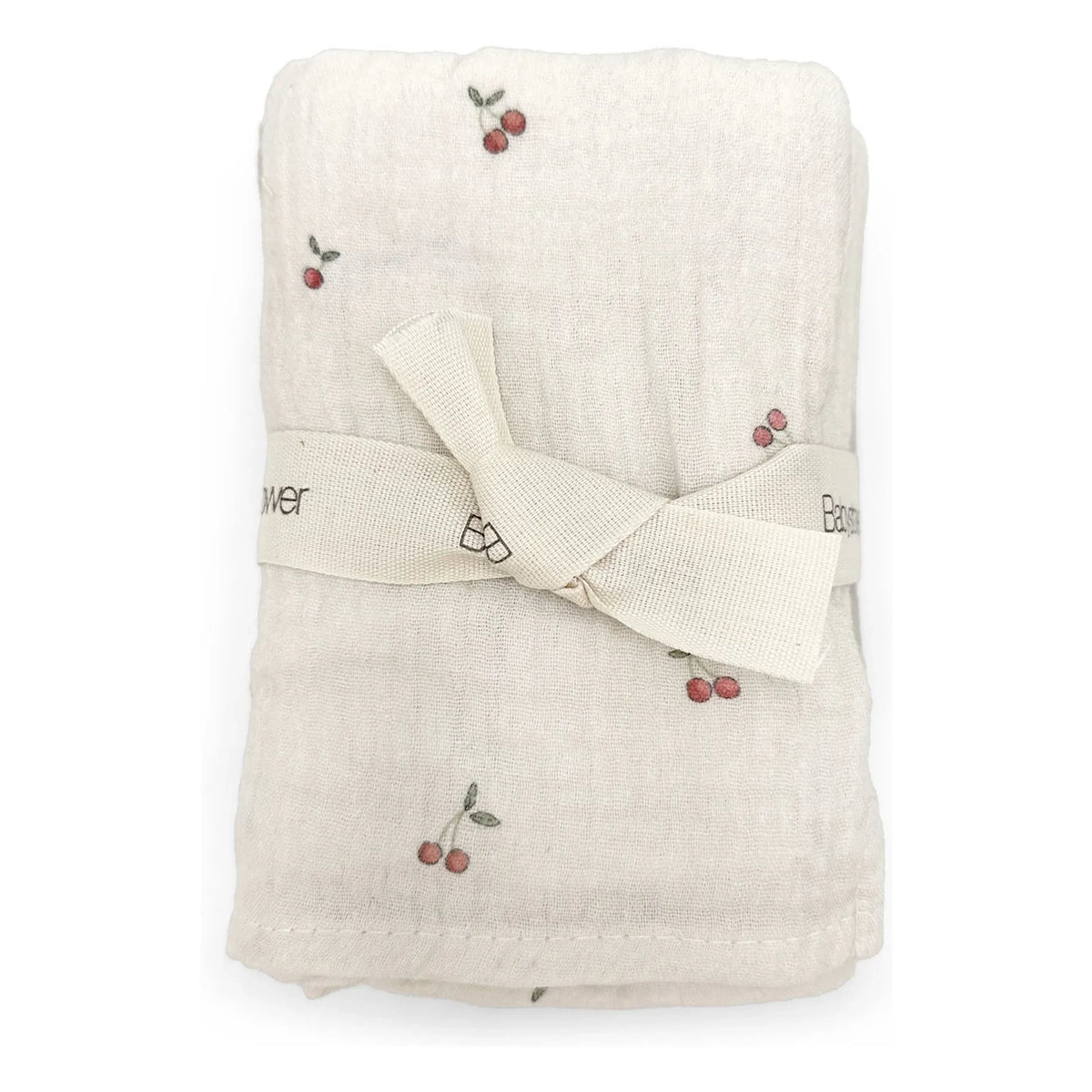 Baby Shower - Cherries Nappies - 3-piece Set | Ecru