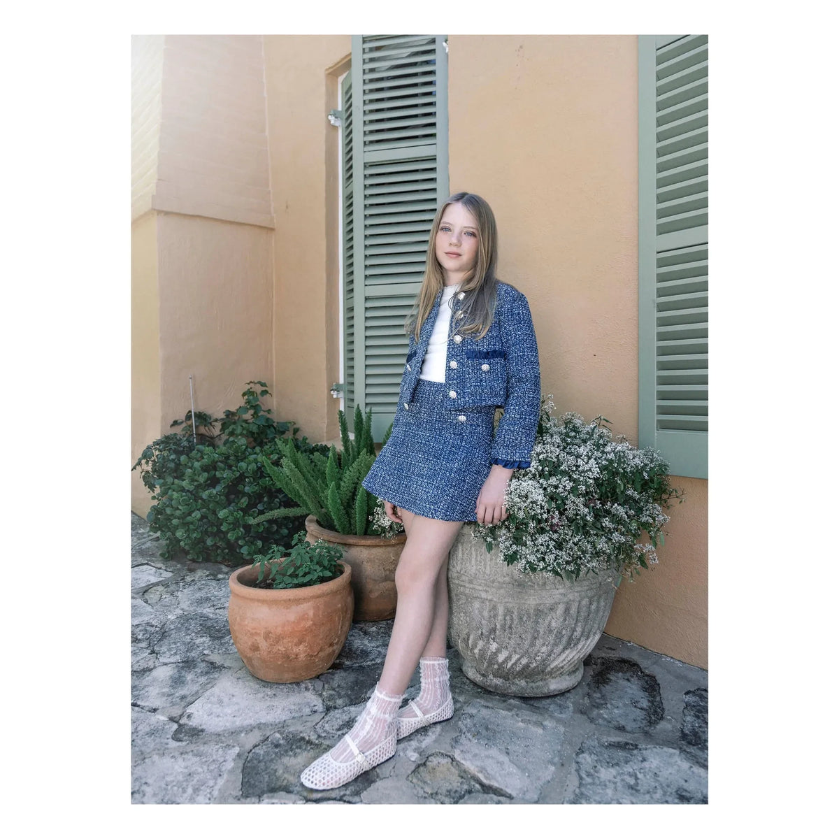 Tutu du Monde - Dreamtide Tweed Skirt | Navy